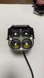 MOFOX DS1 Laser Gun Motorcycle Mini Driving Light Full Set 80W Waterproof MDL White&Yellow High/Low Beam RGB Strobe Flash Light For Car Motorcycle Spotlight LED Work Light