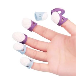 Sewing Finger Protector Silicone Multifunctional Thimbles Hollowed Out Breathable Protective Finger Sleeve DIY Crafts Sewing Acc