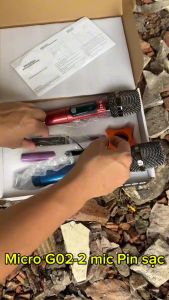 Combo 2 Micro Không Dây karaoke SGMAX G02 Chuyên Dùng Cho loa kéo amply siêu hay mic dùng pin sạc tiện lợi micro nhẹ hút âm tốt giá siêu rẻ