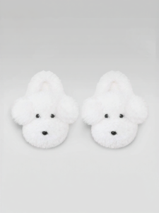 chikoku | Couples Cotton Slippers Fleece Lined Thick Sole