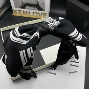 Kenlove Hong Kong Style Fashionable Hairpin Hairband Womens Large Bowknot High Hairline Hair Ties Hair Accessories