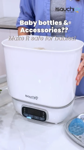 Isa Uchi 4-In-1 Digital Sterilizer & Dryer for Milk Bottle Warmer & Fruit Dehydrator