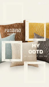 Socone 45x45cm Decorative Pillow Cover Geometric Cushion Case with Zipper 5 Colors