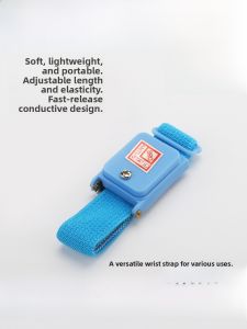 Wired Wireless Anti-Static Wrist Strap Hand Ring for Electronic Industry with Rope Portable Static Dissipation Anode Cathode