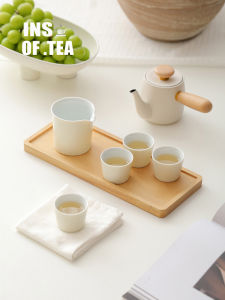 Mr. Jis INS Cream-Colored Gongfu Tea Set Single Cup Personal Specialty Scented Tea Cup Ceramic Tea Bowl for Brewing And Sipping Tea