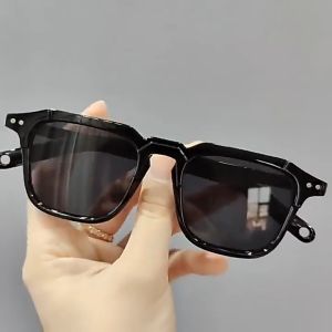 Kacamata Hitam Persegi Gaya Terbaru Korea Fashion Wanita Dan Pria Plastik Eyewear