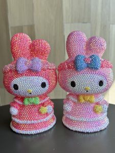 Diamond Studded by Hand DIY Melody Anime Young Adult Hetty Rabbit Coin Bank Home Furnishings Birthday Gift Melody