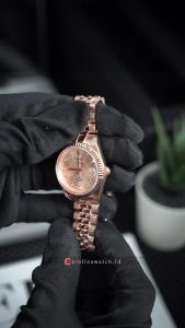 Jam Tangan Wanita Alexandre Christie Classic AC 5014 LDBRGLN Rosegold  Dial Stainless Strap