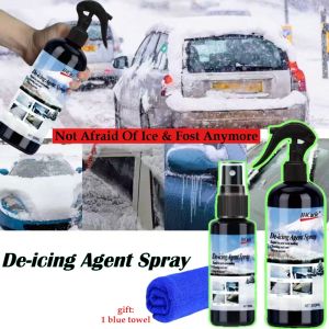 Car Windshield Snow Removal De-icing Agent Spray Ice Melt Winter Rapid Thawing Snow Remove Glass Freeze Window Frost Protection