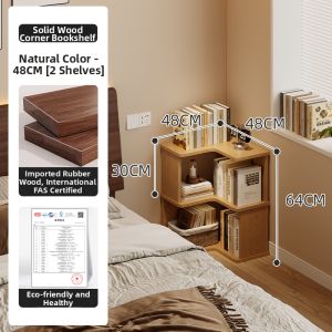 ZHUSHANXIA | Corner Bookshelf and Storage Cabinet for Children and Students