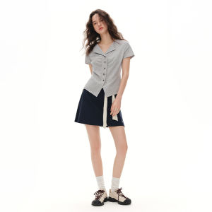 DUSHU | Tailored Split Design T Shirt Short Sleeve