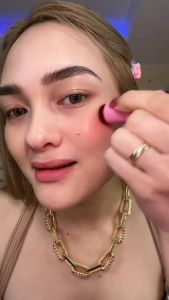 BANXEER Jelly Blush Stick Moisturizing Natural Long Lasting 3-in-1 Eyes Cheek and Lip  2 Colors Cooling Bouncy Jelly Tint Stain Stick Multi Stick Makeup