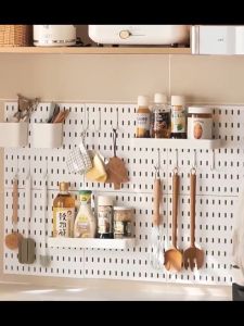 Wall Shelf Pegboard Accessories Hanging Organizer DIY Storage Combination For Garage Kitchen Room
