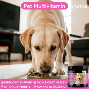 Tovitar® multivitamin supplement 10 in 1 vitality supports cats and dogs 45 chews