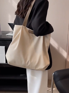 C & K Túi tote vải bố dung lượng lớn dành cho nữ xu hướng thời trang thu 2024 túi đeo vai tiện lợi cho sinh hoạt hàng ngày và đi học