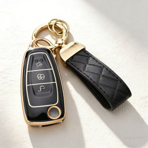 For Ford Ranger/C-Max/S-Max/Focus/Galaxy/Mondeo/Transit/Tourneo New Soft TPU Folding Car Key Case Shell  Cover Fob Protector