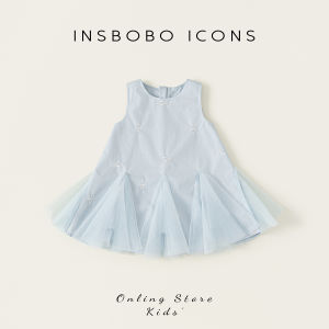 insbobo | Đầm Công Chúa Dễ Thương Elegance cho Bé Gái Mùa Hè