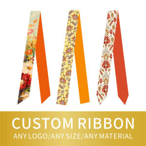 Custom Double Layer Designer Mulberry Silk Design Scarf Logo100% Printed Silk Twill Brand Luxury Apparel Accessor Wholesale