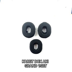 KARET BOX AKI GRAND (Harga Per set isi 3) - Karet Kempol / Dup Accu HONDA PRIMA SUPRA LEGENDA "Oval"