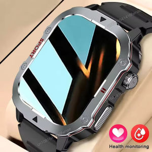 2025 New Military Smart Watch Men IP68 Waterproof Outdoor Sports Fitness Tracker Health Monitor 2.19" Bluetooth Calls Smartwatch