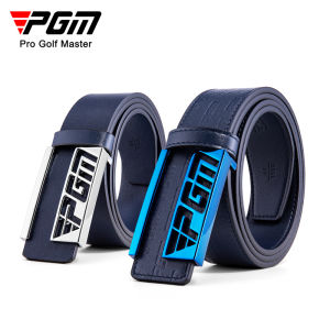 PGM GOLF | Mens 3D Embossed Logo First Layer Cowhide Alloy Buckle Belt
