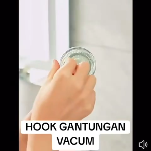 Gantungan Tempel Dinding Plastik Gantungan Hook Vacum Magic Hook Multifungsi