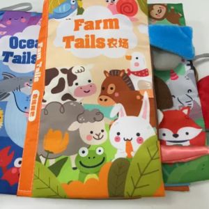 Mamibayi Buku Bantal Bayi Lucu Buku Kain Edukasi Bayi Anak Soft Book Tails 3D