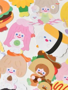 Creative Festive Greeting Card Large Size Cute RiCO Girl Cartoon Alien Postcard Unique Birthday Message Card RF Brand