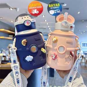 SANDBOX - KP124 BOTOL MINUM ANAK MURAH TANDUK RUSA TALI SEDOTAN TEMPAT MINUM ANAK LUCU