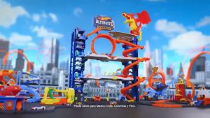 ชุดราง Hot Wheels City Ultimate Garage Playset with 2 Die-Cast Cars (+แถมฟรีรถ 2คัน) สามารถเก็บรถได้กว่า 50คัน  HKX48 # WD8506900