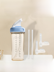 Suitable for Hegen Baby Bottle Accessories Straw Gravitational Ball No-Spill Cup Drinking Water Cup Lid Replacement Mouth Heheo Non-Original