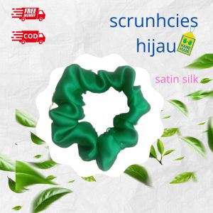 Ikat Rambut Scrunchies satin silk isi 6 | cepol hijab | kunciran | scrunchie satin | ikat rambut pita satin | scrunchie korea gloww