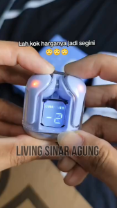 Earbuds Bluetooth TWS AIR31 dengan Mikrofon Built-in dan Display LED - Bass Berkualitas Tinggi (WARNA RANDOM)