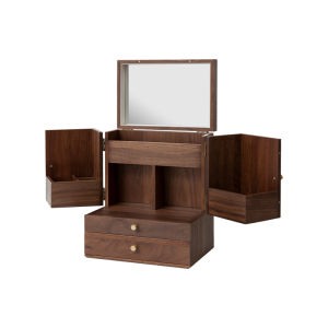 FANHAN | Mirror Dustproof Large Capacity Cosmetic Storage Box