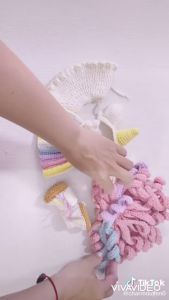 Búp bê len Sofia dễ thương – Búp bê móc tay handmade 100% cotton an toàn cho bé – Gấu bông len mềm mại – Ami House