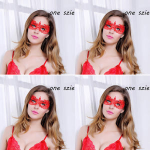 1/2/4Pcs Halloween Makeup Ball Costume Party Ladies Lace Mask Half Face Cloak Mask