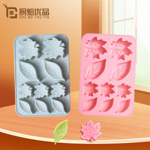 New 10-Leaf Maple Leaf Silicone Ice Cube Mold Baking Tool for Candy And Cookie Chocolate Cake Mould Kitchen Cooking Utensils