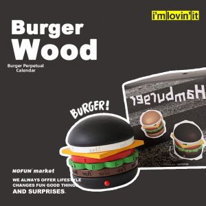 WUQUGONGSHE | Trang Trí Lịch perpetual Hamburger Cao Cấp Sáng Tạo