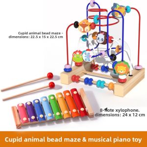 UP DUCK | Early Education Wooden Beads and Stringing Toy