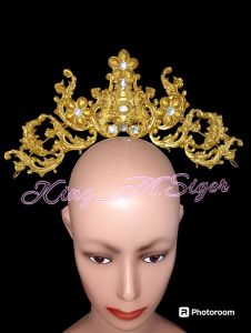 satu paket isi 5pcs Mahkota Aksesoris Siger 3D Tari Bando Alat Tari