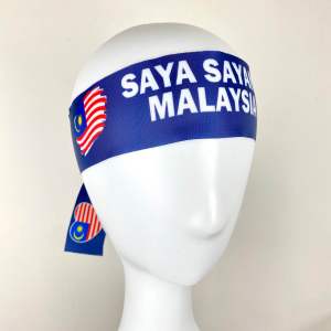 HEADBAND MERDEKA HEADBAND IKAT DI KEPALA SAMBUTAN MALAYSIA