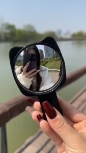 Mirror Clip HP Klip Cermin Kaca Praktis Selfie Konten Kamera Belakang Bluetooth Pouch Travel