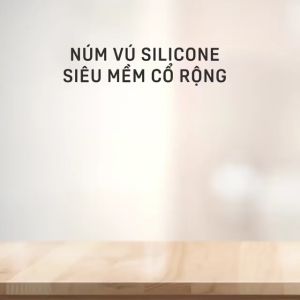 Núm Vú Pigeon PPSU cổ Rộng Siêu mềm  Vĩ 2 cái Hàng Chính Hãng Size S/ M/ L/ LL/ LLL