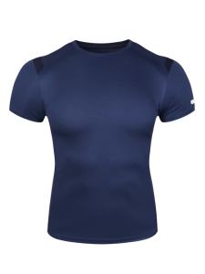 Mens Slim Fit Athletic T-shirt Reflective Cuffs Quick Dry Breathable Casual Short Sleeve