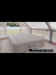 Inflatable Air Bed Mattress 40cm Air Bed with Built in Pump Portable Foldable Convenient