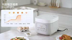 Midea durable 3L Electric Rice Cooker with Smart Timer and 316 Stainless Steel Inner Pot