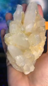 Đá thạch Anh trắng pha lê tự nhiên trong suốt vàng Citrine thanh tẩy thiền định tarot cực mạnh Clearly Quartz Natural 96