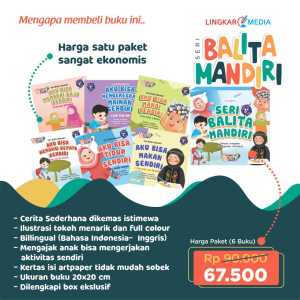 Family Buku Anak Seri Balita Mandiri Lingkar Media Bilingual Full Color / Buku Cerita Anak / Buku Anak Islami