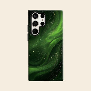 Green Aurora Luxury Fashion Full Lens Protective Case for Samsung Galaxy S26 S25 S24 A56 A36 Plus Ultra