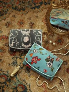 Retro Style Ear Stud and Ring Storage Bag Portable Anti-Oxidation Necklace Earrings Jewelry Storage Box Large Capacity Bracelet